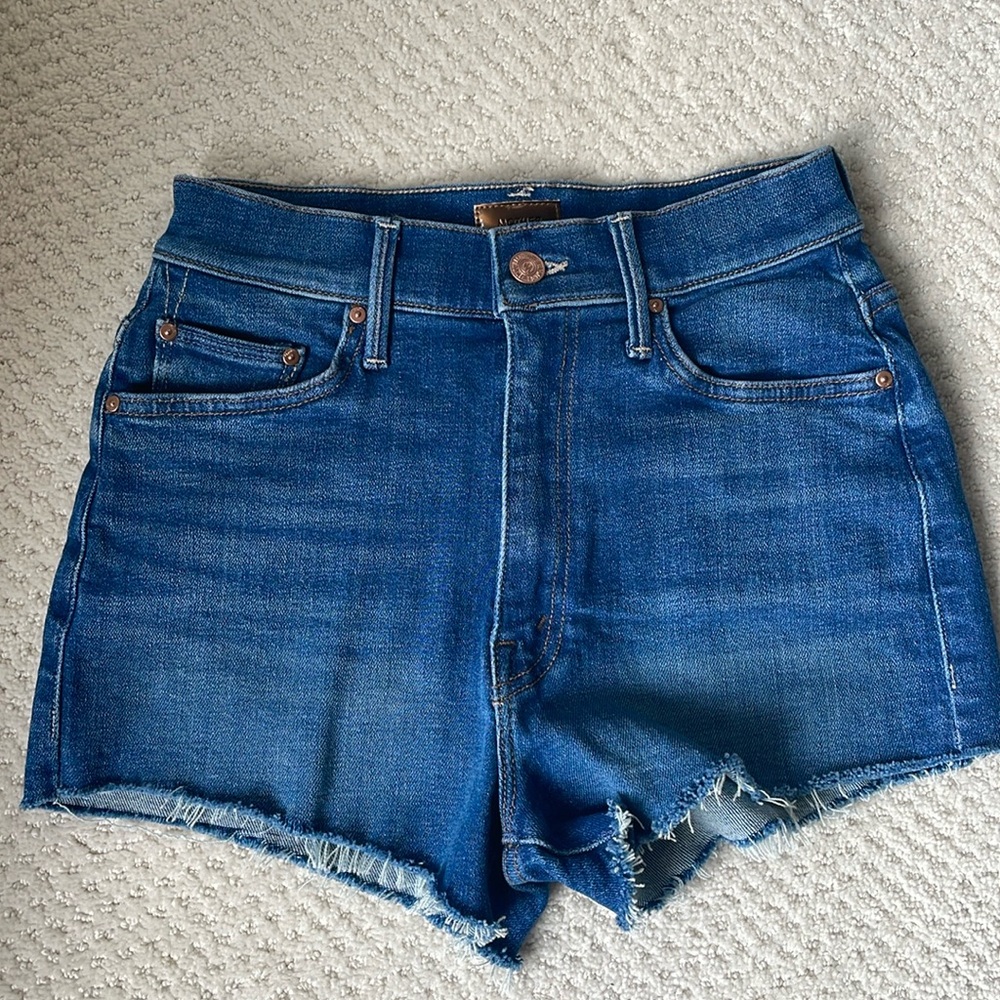 Mother The Easy Does it denim short in Briefly Gorgeous 26
